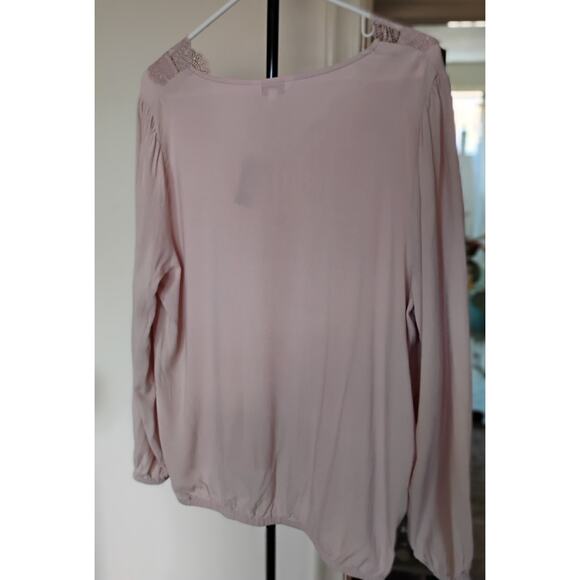NWT Large Express Light Pink Peasant Shirt. Brand New, No Flaws. - Picture 6 of 8
